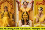 Gemini AI Photo Editing Haldi Function AI Prompts for Girls